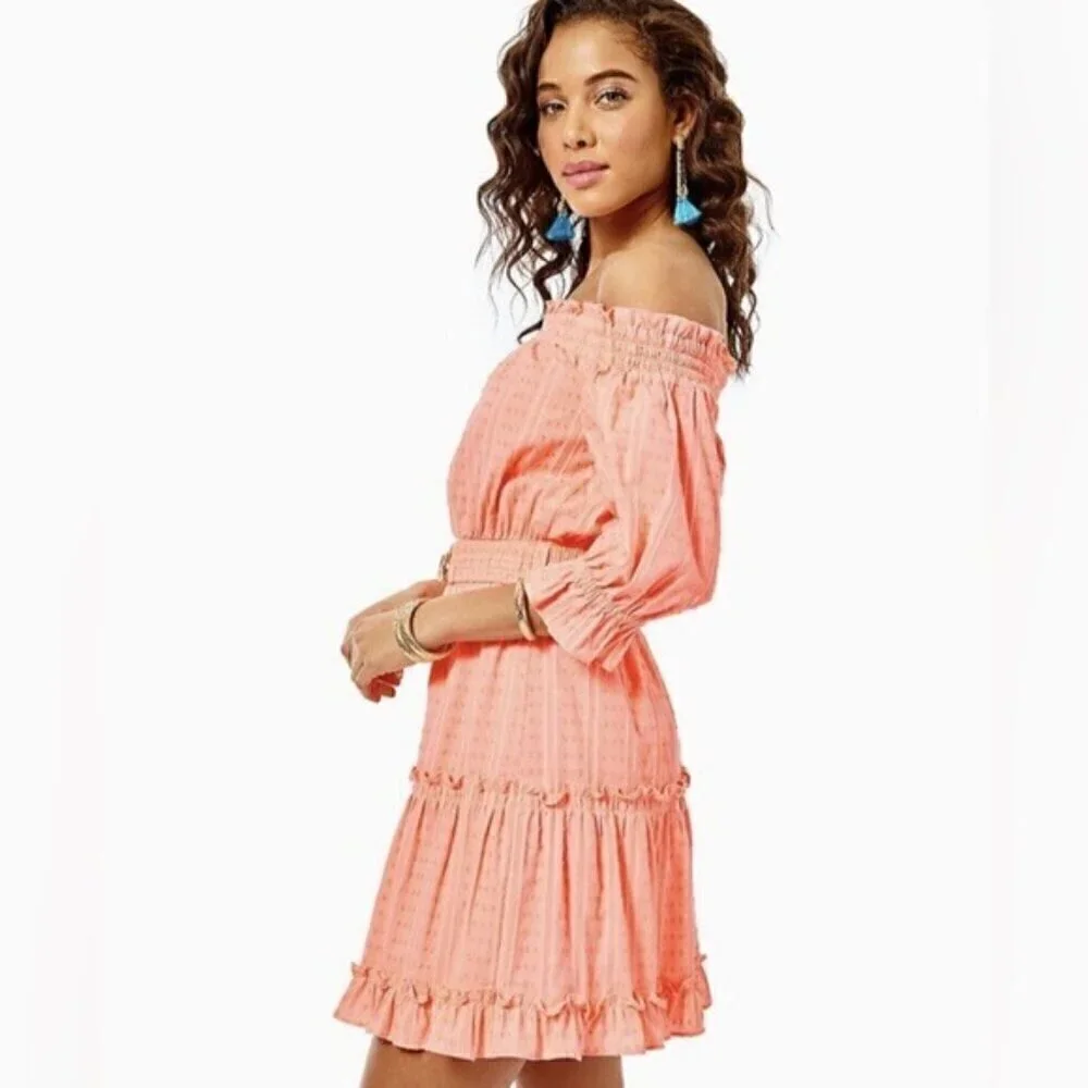 NWT Lilly Pulitzer Louisa Off The Shoulder Mini Dress Size XS, Small, Medium - Picture 3 of 9